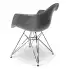 Roomfactory Arch Chrome dizajnová stolička - Sivá