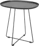 Woood Otis kovový príručný stolík - Čierna