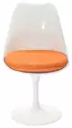 Roomfactory Swing otočná stolička - Biela + oranžová
