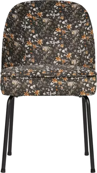 BePureHome Vogue zamatová jedálenská stolička - Vzorovaná + kvety