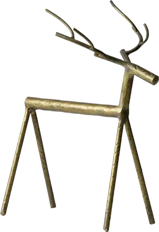 BePureHome Rudolph kovový jeleň - Mosadz, Veľkosť XL