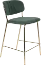 WL-Living Jolien čalúnená pultová stolička - Zelená
