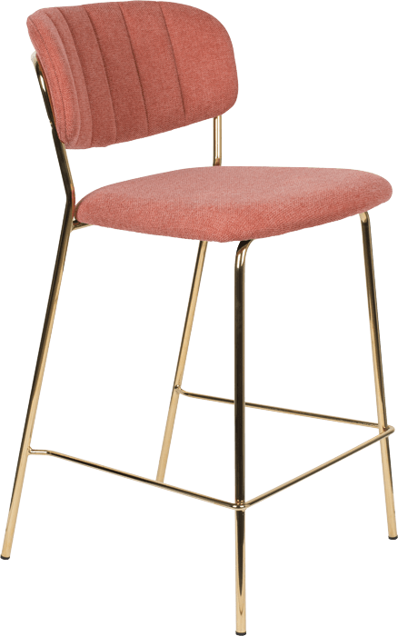 WL-Living Jolien čalúnená pultová stolička - Ružová