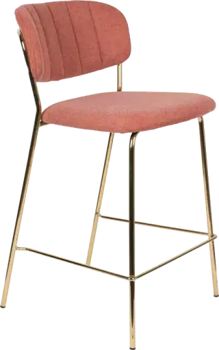 WL-Living Jolien čalúnená pultová stolička - Ružová