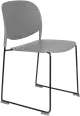WL-Living Stacks polypropylénové stoličky - Sivá, Bez podrúčok