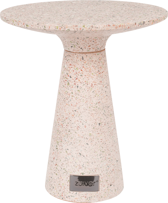 Zuiver Victoria terrazzo príručný stolík - Ružová