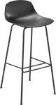 Infiniti Pure Loop Mini dizajnová barová stolička - Čierna