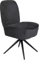 Zuiver Dusk čalúnená stolička - Čierna