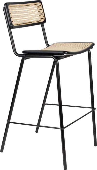 Zuiver Jort barová a pultová stolička - Čierna, Barová