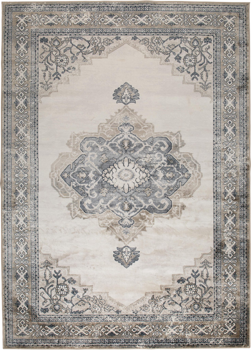 Dutchbone Mahal kusový koberec - Sivá, 200 x 300 cm