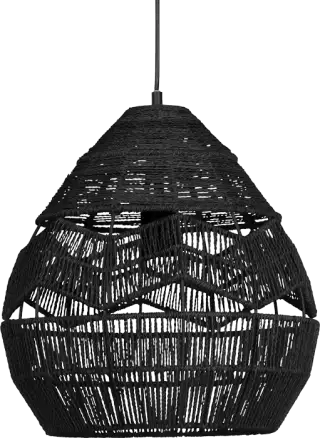 Woood Adelaide závesné svietidlo - Čierna, 35 cm