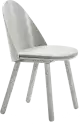 Teulat Uma drevené stoličky - Sivá, Bez podrúčok
